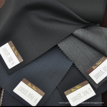 Super130 tailor made merino wool men's suiting fabric wholesale